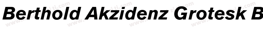 Berthold Akzidenz Grotesk BE MdCn字体转换